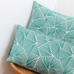 Maison Jean-Vier Housse de coussin Bleu