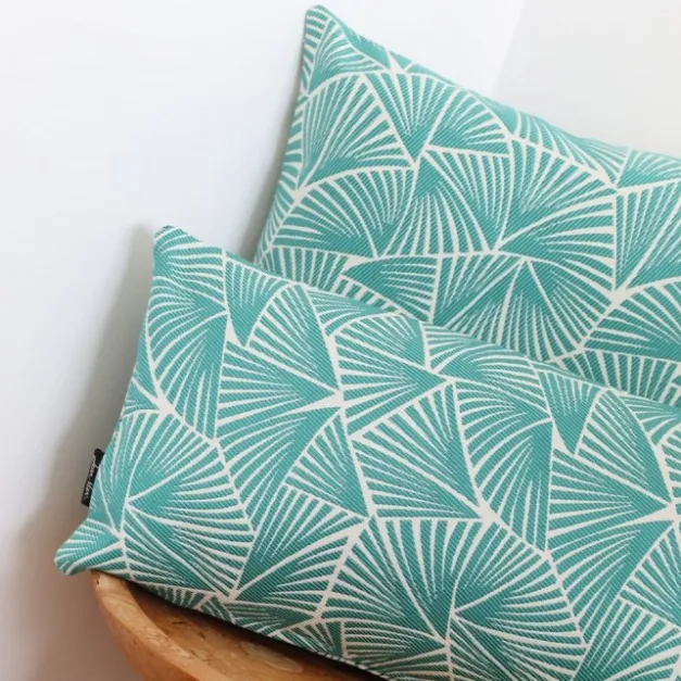 Maison Jean-Vier Housse de coussin Bleu