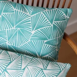 Maison Jean-Vier Housse de coussin Bleu