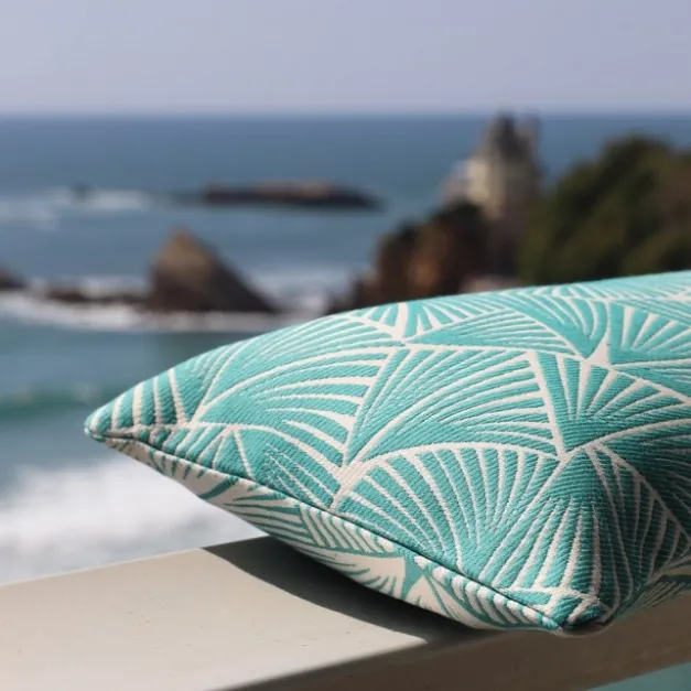 Maison Jean-Vier Housse de coussin Bleu