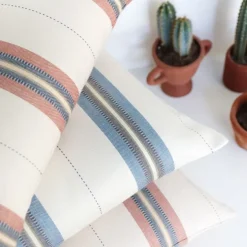 Maison Jean-Vier Housse de coussin Bleu