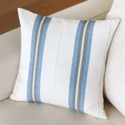 Maison Jean-Vier Housse de coussin Bleu