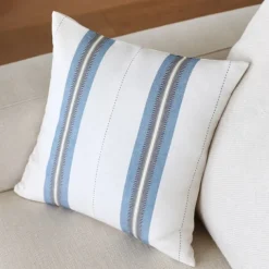 Maison Jean-Vier Housse de coussin Bleu