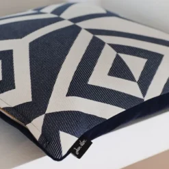 Maison Jean-Vier Housse de coussin Bleu