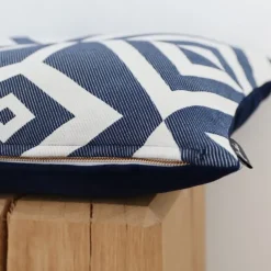 Maison Jean-Vier Housse de coussin Bleu