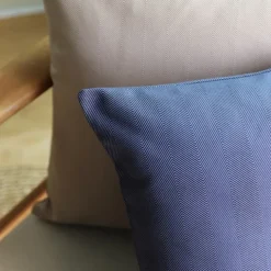 Maison Jean-Vier Housse de coussin Bleu