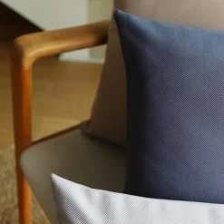 Maison Jean-Vier Housse de coussin Bleu