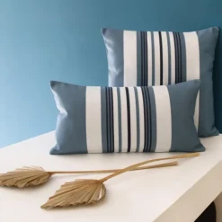 Maison Jean-Vier Housse de coussin Bleu