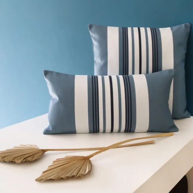Maison Jean-Vier Housse de coussin Bleu