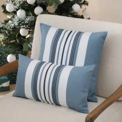 Maison Jean-Vier Housse de coussin Bleu