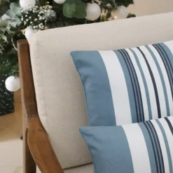 Maison Jean-Vier Housse de coussin Bleu