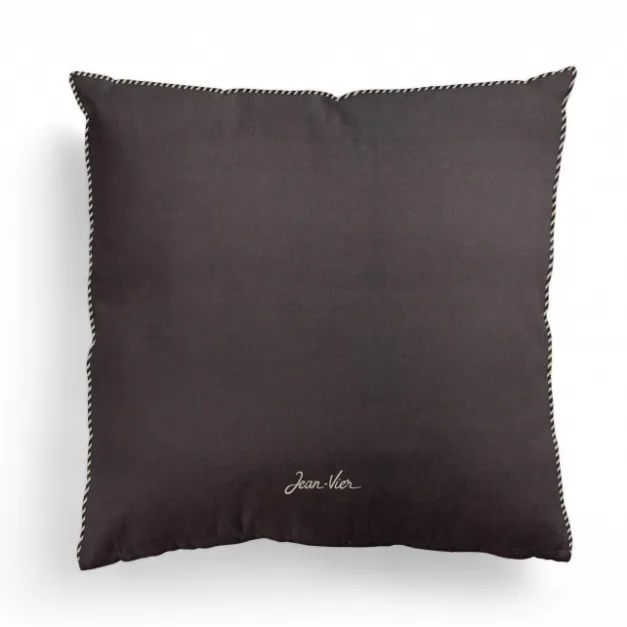Maison Jean-Vier Housse de coussin Gris