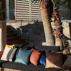 Maison Jean-Vier Housse de coussin Gris