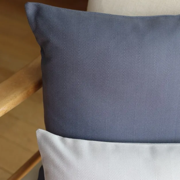 Maison Jean-Vier Housse de coussin Gris