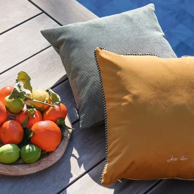Maison Jean-Vier Housse de coussin Jaune