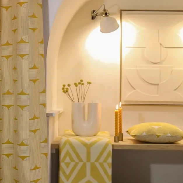 Maison Jean-Vier Housse de coussin Jaune