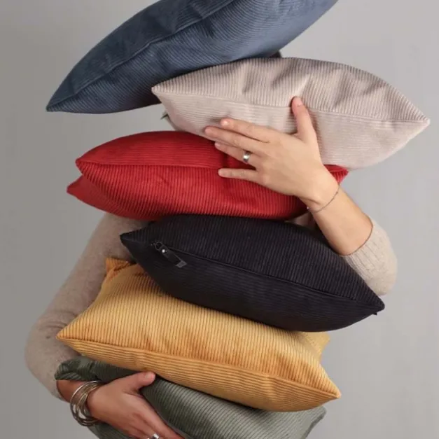 Maison Jean-Vier Housse de coussin Jaune