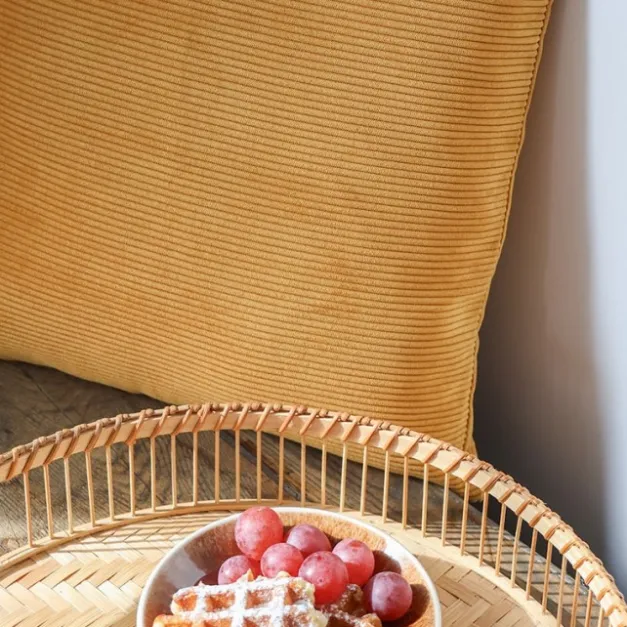 Maison Jean-Vier Housse de coussin Jaune