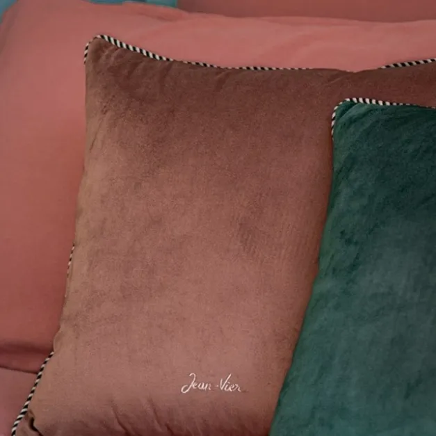 Maison Jean-Vier Housse de coussin Marron