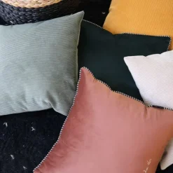 Maison Jean-Vier Housse de coussin Marron