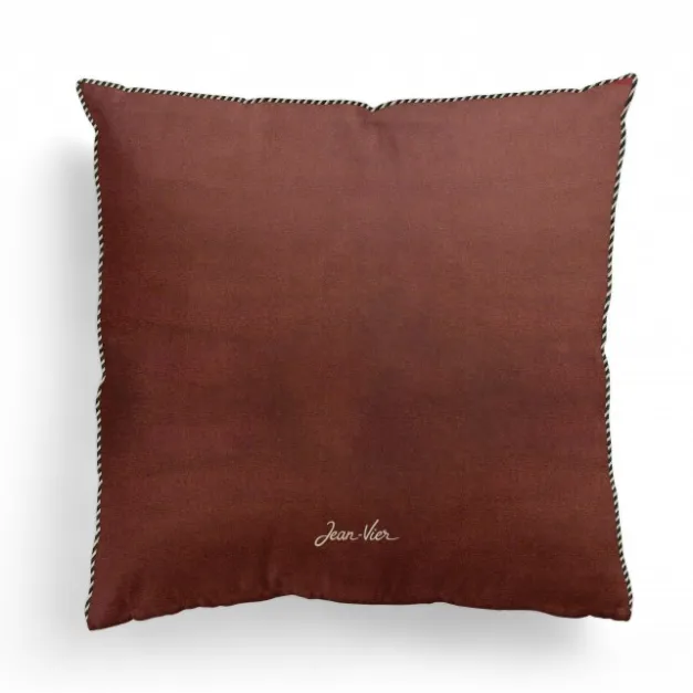 Maison Jean-Vier Housse de coussin Marron