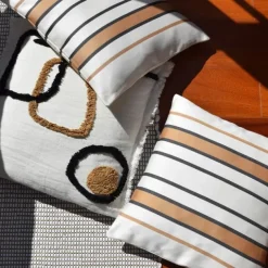 Maison Jean-Vier Housse de coussin Marron