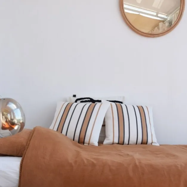 Maison Jean-Vier Housse de coussin Marron