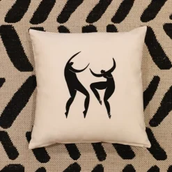 Maison Jean-Vier Housse de coussin Noir