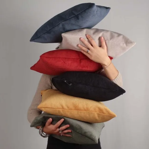 Maison Jean-Vier Housse de coussin Noir