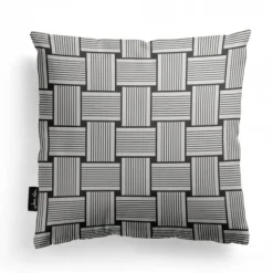 Maison Jean-Vier Housse de coussin Noir