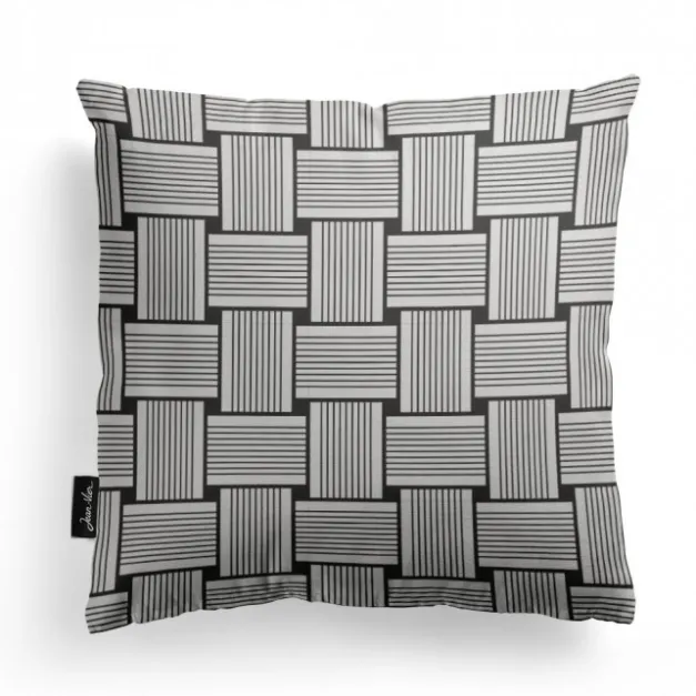 Maison Jean-Vier Housse de coussin Noir