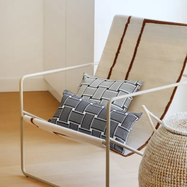 Maison Jean-Vier Housse de coussin Noir