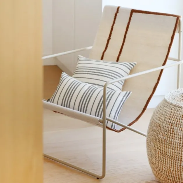 Maison Jean-Vier Housse de coussin Noir