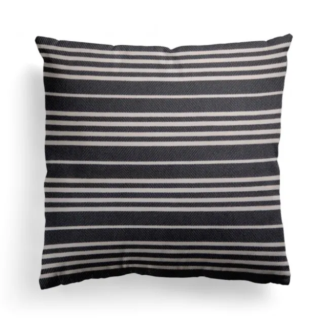 Maison Jean-Vier Housse de coussin Noir