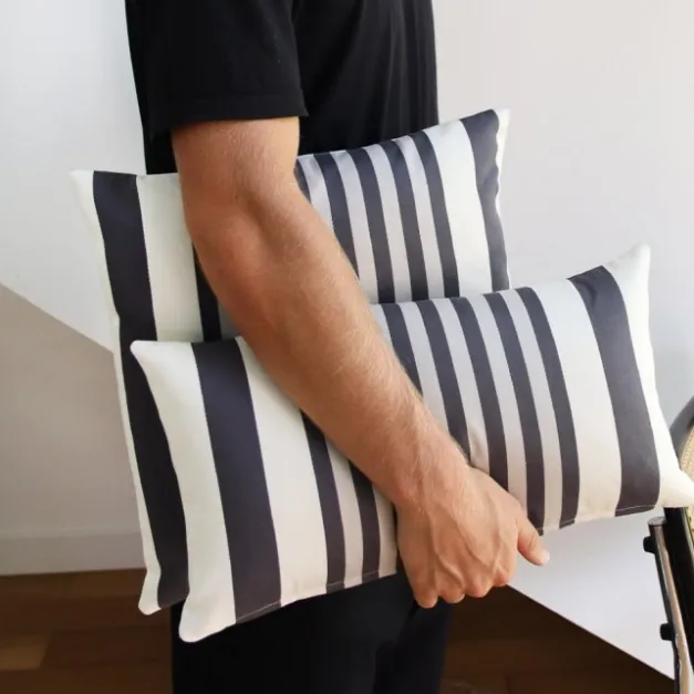 Maison Jean-Vier Housse de coussin Noir