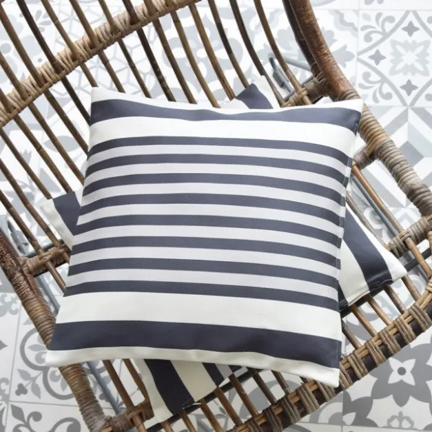 Maison Jean-Vier Housse de coussin Noir