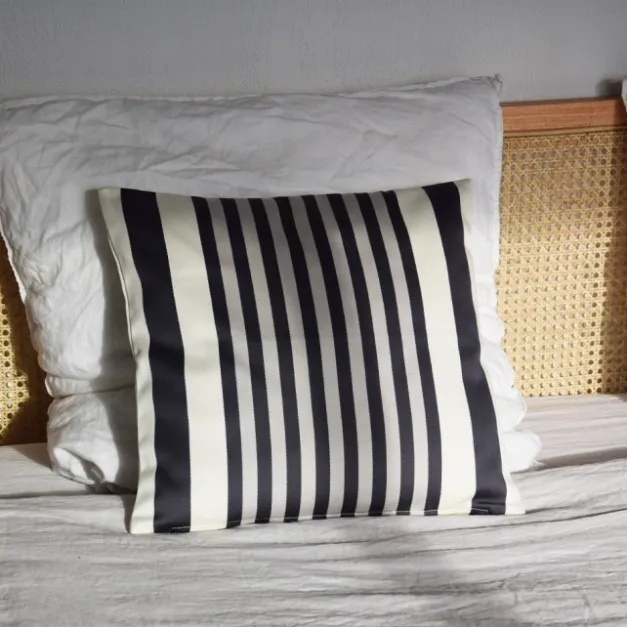Maison Jean-Vier Housse de coussin Noir