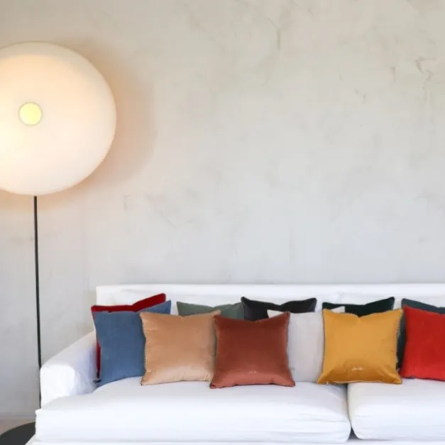 Maison Jean-Vier Housse de coussin Rouge