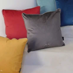 Maison Jean-Vier Housse de coussin Rouge