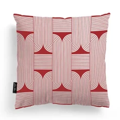 Maison Jean-Vier Housse de coussin Rouge
