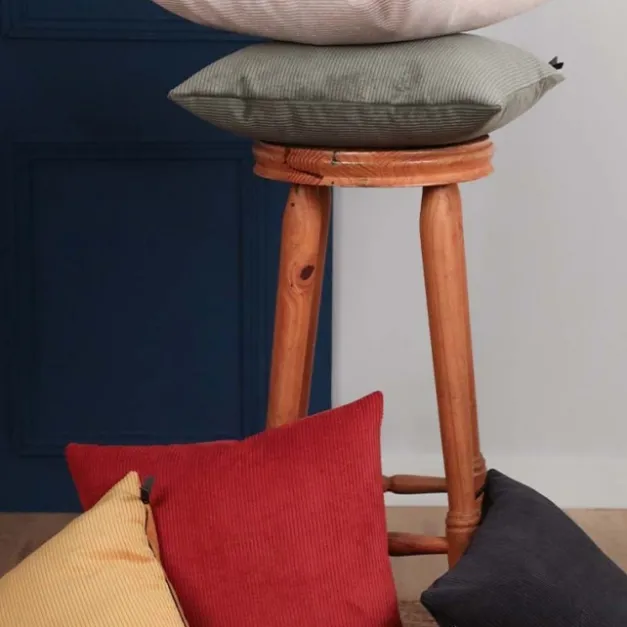 Maison Jean-Vier Housse de coussin Rouge