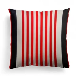Maison Jean-Vier Housse de coussin Rouge