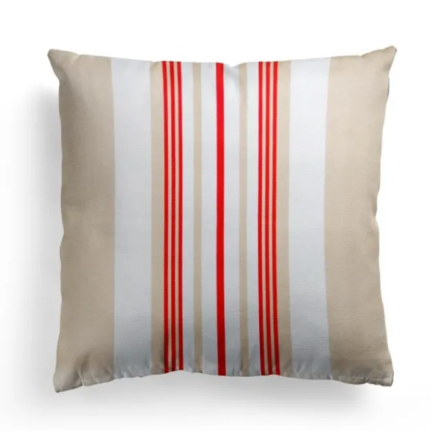 Maison Jean-Vier Housse de coussin Rouge