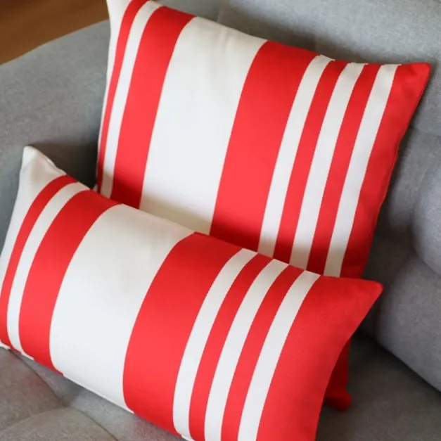 Maison Jean-Vier Housse de coussin Rouge