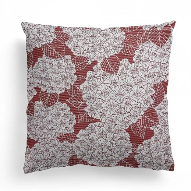 Maison Jean-Vier Housse de coussin Rouge