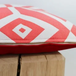 Maison Jean-Vier Housse de coussin Rouge