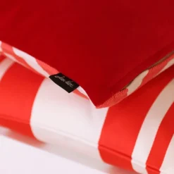 Maison Jean-Vier Housse de coussin Rouge