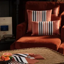 Maison Jean-Vier Housse de coussin Rouge