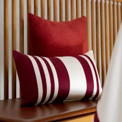 Maison Jean-Vier Housse de coussin Rouge