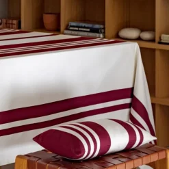 Maison Jean-Vier Housse de coussin Rouge